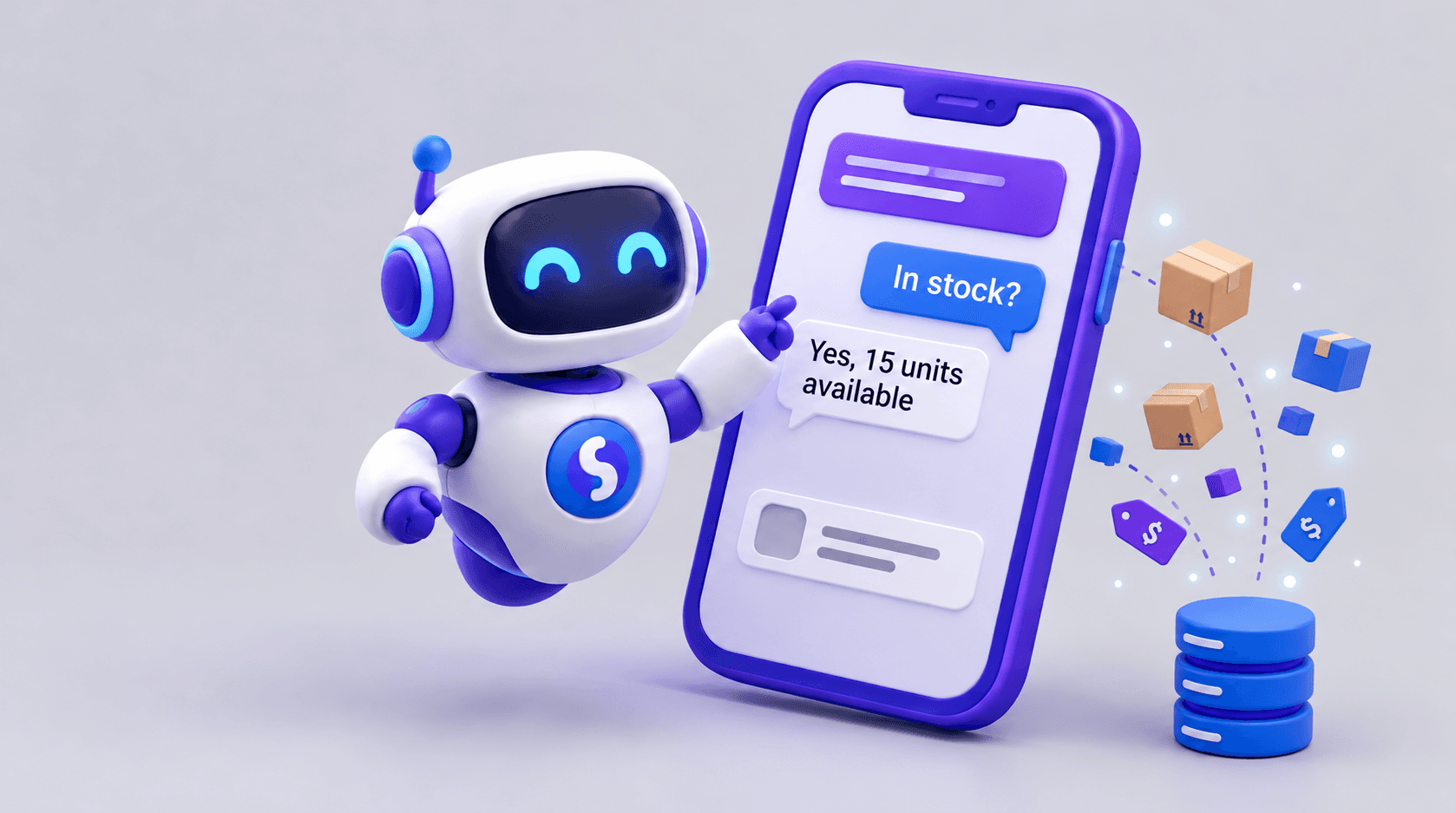 AI agent checks product availability to answer a stock question